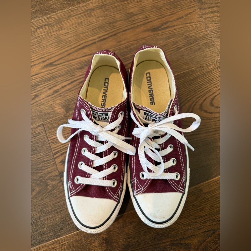 Converse All Star Burgundy w Brown Soles